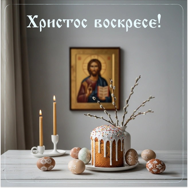 Пасхальная открытка 13