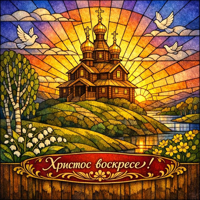 Пасхальная открытка 17