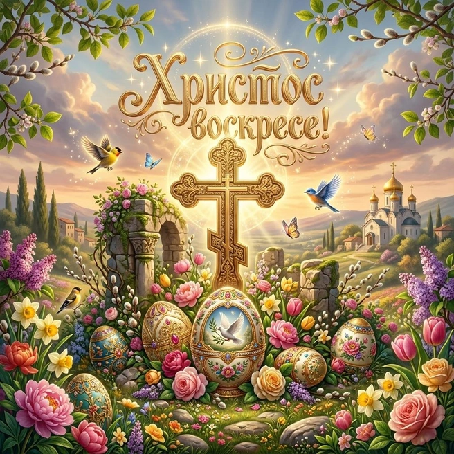 Пасхальная открытка 23